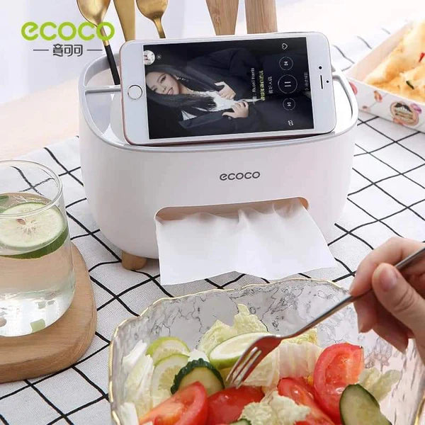 Home.Co - Ecoco Tissue Box & Organizer (Random Color)