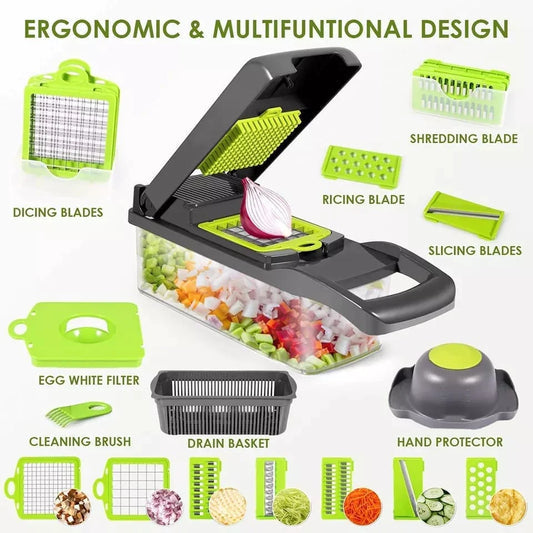 Genius Nicer Dicer Plus 10 PIECE MULTI-CHOPPER