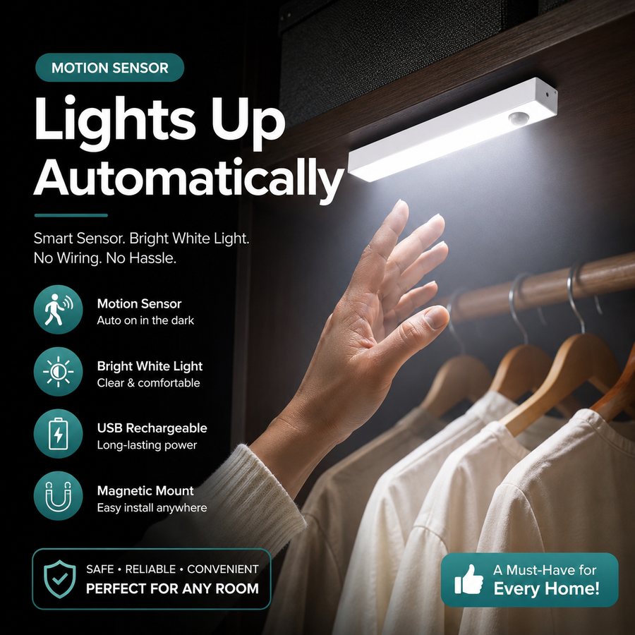 Rechargeable Motion Sensor Light | Long Backup | Automatic Sensor
