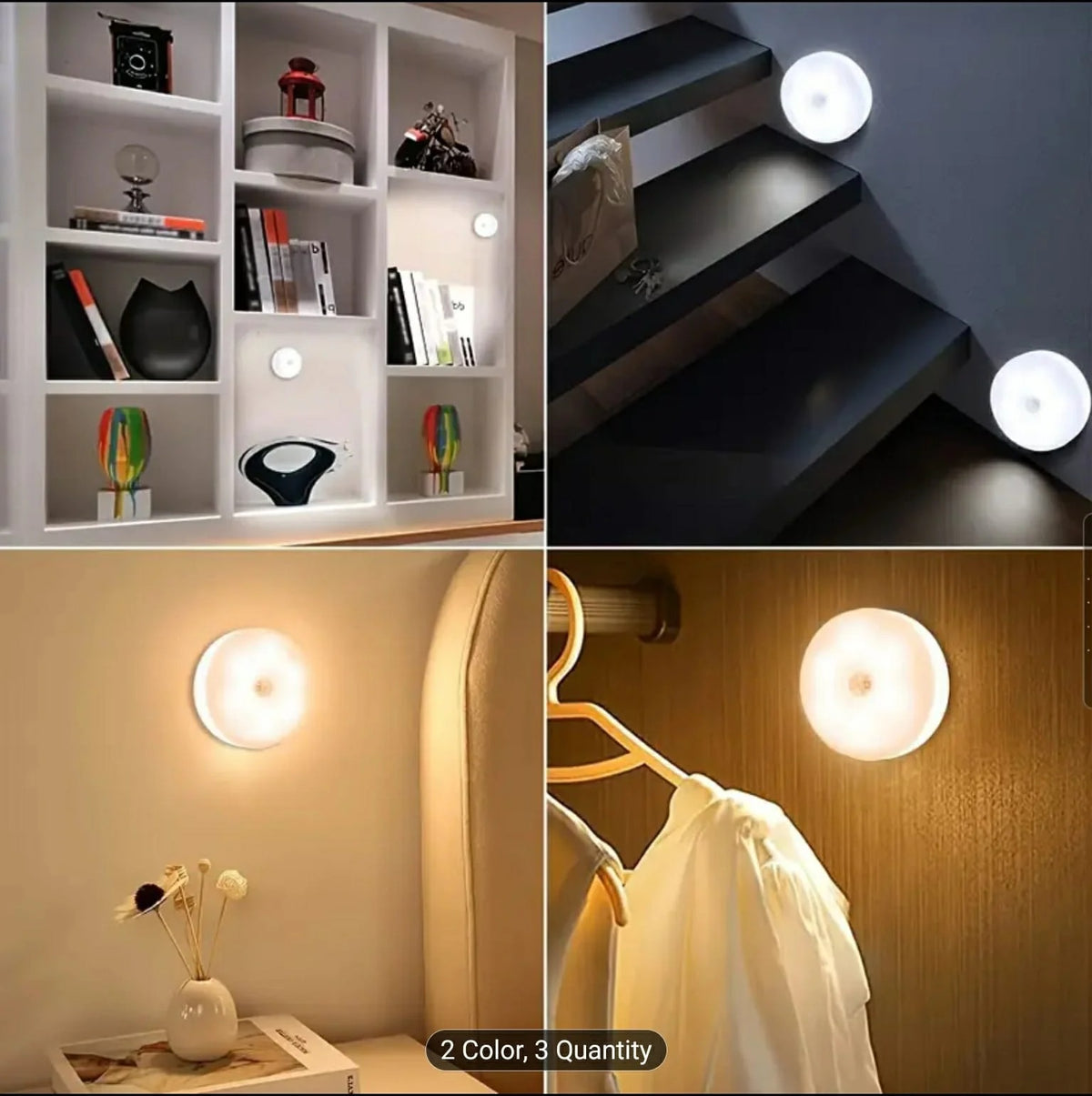 Motion Sensor USB Rechargeable LED Night Light