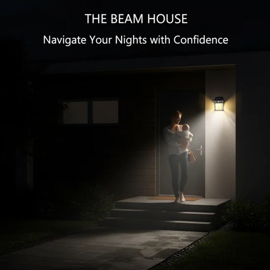 LED Solar Wall Lamp | Outdoor Security | Zero Electricty Cost