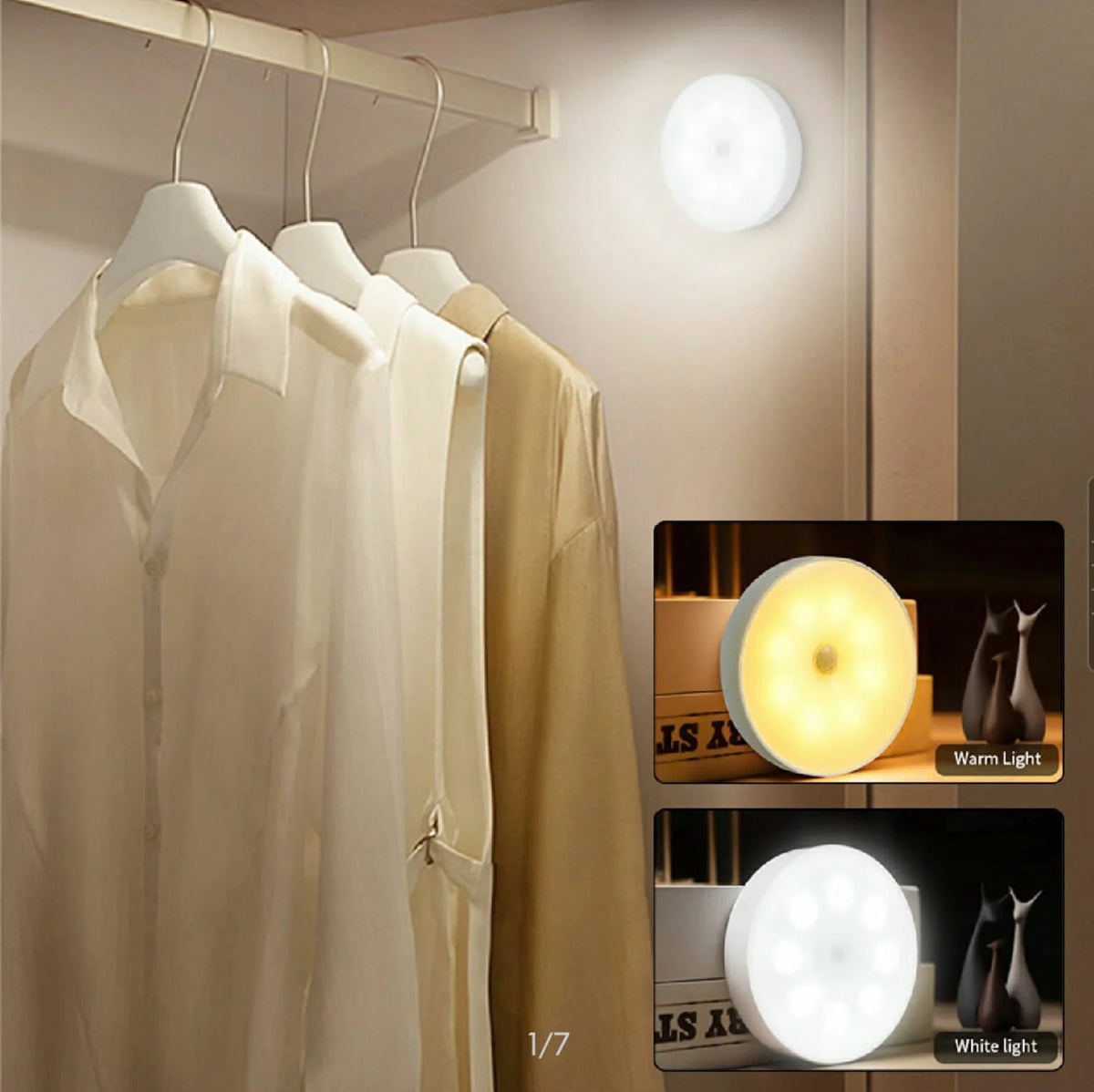 Motion Sensor USB Rechargeable LED Night Light